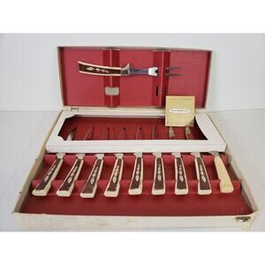 (J5) Vintage Sheffield England Regent Cutlery Knife Set Stainless Steel 16 Pcs